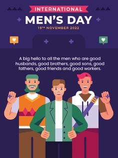 the international men's day poster