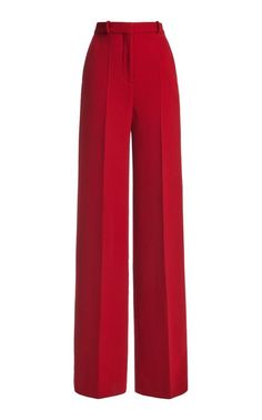 Del Core, Red Wide Leg Pants, Wide Leg Pants Outfit, Look Boho Chic, Silk Wide Leg Pants, Red Trousers, Leg Pants Outfit, Classy Work Outfits, Red Pants