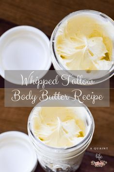 Diy Whipped Tallow Balm, Tallow Butter Recipe, Whipped Tallow Face Cream Diy, Whipped Tallow Lotion Recipe, Tallow Lotion Recipe With Coconut Oil, Whipped Beef Tallow Lotion, Beef Tallow Body Butter Recipe