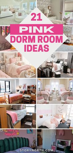 Save this pin for the ultimate dorm room transformation with trendy pink decor! Elevate your space with these ideas perfect for any student. #DormDecor #PinkPerfection #HomeDecorationIdeas