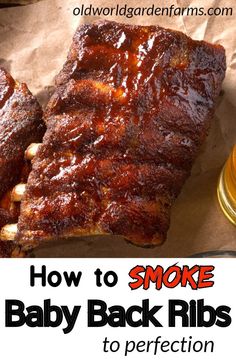 Ribs In Smoker How To Cook, Pork Back Ribs Smoker, Easy Smoked Ribs In Smoker, Smoked Back Ribs, Smoked Pork Back Ribs, Smoked Food Recipes Meat, Smoked Babyback Ribs In Pellet Smoker, Pellet Grill Baby Back Ribs, Masterbuilt Electric Smoker Recipes Ribs