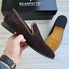 Scarpetto Shoes To Give You The Best Comfort.This Product Is Handmade, Which Is Different From Machine Production. The Handmade Process Of Our Loafers Gives A High Quality And Offers A High Level Of Comfort To Our Customers. We Offers Best Quality Materials... 100% Satisfaction Guarantee Or 100% Money Back. Shoes Fit True To Size. A Replacement Will Be Provided If There Is A Problem With The Fitness. Upper Material : Calf Leather Inner Material: Sheep Leather Sole Material: Leather Shoe Width: M Mens Dress Shoe, Shoes For Party, Mens Suede Loafers, White Slip On Shoes, White Casual Shoes, Brown Leather Loafers, Men Suede, Sheep Leather, Dress Shoe