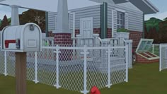 Creator Mikrosimos created these fences through a conversion from The Sims 2, after realizing that there are no chain link fences in the game. The said CC comes in a single swatch and includes a gate, too. Invisible Fence, Modern Gate, Picket Fences, Green Xmas, Sims Building