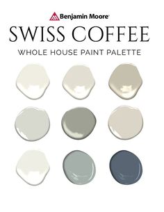 the swats coffee paint palette is shown in various shades