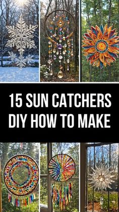 Discover how to make beautiful sun catchers with these easy DIY ideas! Perfect for beginners, our step-by-step guide will show you how to create stunning sun catchers using everyday materials. Whether you're looking to add a touch of color to your windows or create unique gifts, these projects are ideal for anyone who loves crafting. Get inspired and start your DIY sun catcher journey today! Diy Sunroom Decor, Diy Dream Catcher With Beads, Wind Chime Ideas Diy, Sun Catchers Craft, Crafts For Hippies, How To Make A Suncatcher With Beads, Patio Crafts Diy, Diy Hanging Suncatcher, Copper Wire Suncatchers Diy