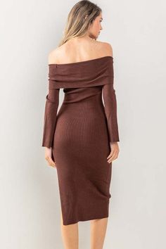 Make a bold statement with this gorgeous Autumn Aesthetic Brown Dress. Crafted with long sleeves and a beautiful midi design, this dress is sure to turn heads. It's detailed with a stylish slit along the seam to take your outfit to the next level. Stand out and look stunning like never before! Autumn Aesthetic Brown, Midi Design, Aesthetic Brown, Brown Long Sleeve, Autumn Aesthetic, Sleeve Midi Dress, Long Sleeve Midi, Brown Dress, Long Sleeve Midi Dress