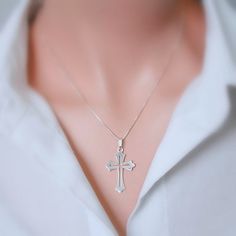 Hey, I found this really awesome Etsy listing at https://www.etsy.com/listing/167049130/sterling-silver-cross-necklace White Cross Necklace As A Gift, Silver Personalized Cross Necklace, White Gold Sterling Silver Cross Necklace, Personalized White Cross Necklace, White Gold Cross Pendant Necklace For First Communion, Personalized Sterling Silver Cross Pendant Necklace, Personalized Sterling Silver Pendant Cross Necklace, White Gold Cross Pendant For First Communion, White Gold Cross Necklace For First Communion