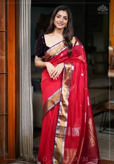 Shop the latest collection of traditional and designer Kanchipuram, Banarasi Sarees online from Shobitam Designs. Free Shipping & Best Prices with Silk-mark certified quality. Saree Models, Silk Cotton Sarees, Banarasi Sarees, Sarees Online, Cotton Saree