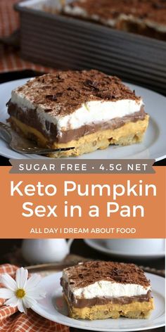 Recipes Dessert Easy, Layered Dessert, Keto Baking, Pumpkin Recipe, Chocolate Pumpkin