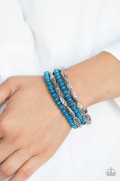 Bracelet Wild Wonder Blue ✨ Bracelet Wild Wonder, Blue Bracelets, Bling Party, Paparazzi Accessories, Affordable Jewelry, Rock Stars, Paparazzi Jewelry, Blue Bracelet, Dream Jewelry