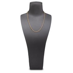 14K Yellow Gold Diamond-Cut Semi-Solid Rope Chain Necklace - 20" A beloved staple style, the versatile rope chain wins admirers with its showcase of twisted links, and deserves several spots in any jewelry collection.       Approx. 20"L x 1/8"W     Stamped 14K; yellow gold; diamond-cut; 4.78 grams     Lobster-claw clasp Classic Diamond Figaro Chain Jewelry, Classic Diamond Figaro Chain Necklace, Classic Diamond Jewelry With Figaro Chain, Classic 14k Gold Chain Necklace For Wedding, Elegant Rope Chain Link Jewelry, Elegant 14k Gold Diamond-cut Chain Necklace, Elegant 14k Gold Diamond Cut Chain Necklace, Elegant 14k Gold Chain Necklace With Diamond Cut, Elegant Rope Chain Jewelry