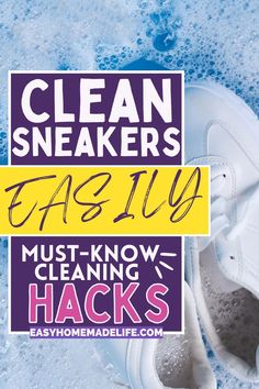 Cleaning your sneakers doesn't have to be a chore! Check out our must-know cleaning hacks for easy and effective ways to keep your shoes looking clean and smelling fresh. Whether it's suede, mesh, or leather, we've got the tips to make cleaning a breeze. Ready to step up your shoe game? Visit Easy Homemade Life now for more sneaker cleaning tricks and tips!