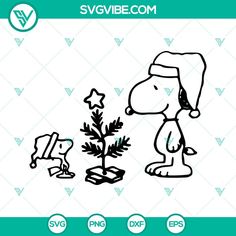 snoop and his christmas tree svg file