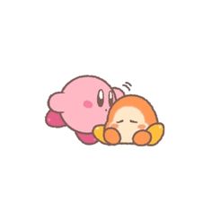 Waddle Dee Tattoo, Kirby Prints, Waddle Dee And Kirby, Kirby Ios, Happy Kirby, Kirby Widgets, Kirby Stickers, Kirby Icons, Kirby Comic