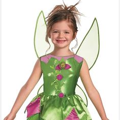 Disguise Disney Fairies Tinker Bell Child Costume. Nwt 3-4t Includes Dress With Detachable Wings Zombie Cheerleader Halloween Costume, Transformer Halloween Costume, Firefighter Costume Kids, Disney Princess Jasmine Costume, Spider Girl Costume, Chase Costume, Bell Costume, Cheerleader Halloween Costume, Pirate Girl Costume