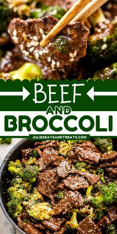 Make this 30-minute weeknight dinner for your family! This Beef and Broccoli recipe has the best sauce and is loaded with fresh broccoli. Prepare this yummy weeknight dinner recipe that's always a hit with the family! Paleo Beef And Broccoli, Beef And Broccoli Sauce, Chinese Beef And Broccoli, Beef And Broccoli Recipe, Easy Beef And Broccoli, Beef Dinners, Asian Beef, Skip It, Beef And Broccoli