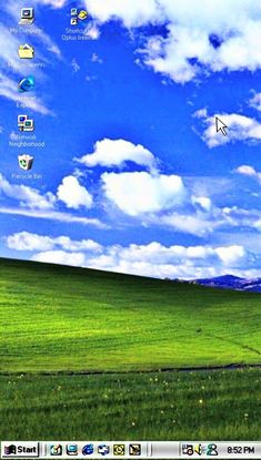 the windows xp wallpaper is very nice