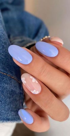 40   Inspiring Floral Nail Design Ideas Spring Summer Nails  Fake Nails  Turquoise Nails  Press On Nails Easy 30 day return policy Floral Nail Designs, Simple Gel Nails, Colorful Nails, Summery Nails, Casual Nails, Cute Gel Nails, Short Acrylic Nails Designs, Easter Nails, Oval Nails