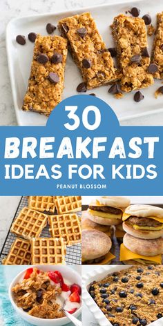 breakfast ideas for kids with text overlay