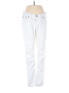 True Religion Jeans Size: 27 White Bottoms - used. 100% COTTON, Hearts, Cropped, Mid/Reg Rise | True Religion Jeans - Mid/Reg Rise: White Bottoms - Size 27 White Bottoms, True Religion Jeans, True Religion, White Jeans, Womens Bottoms, Jeans Size, Women Handbags, Handbags, White