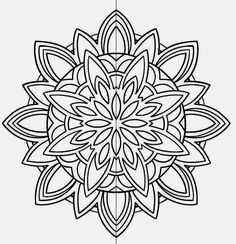 a black and white drawing of a flower with many petals on it's petals