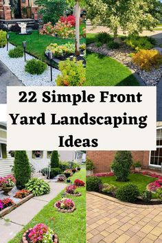 landscaping ideas that are simple and easy to do in the yard, front yard or back yard