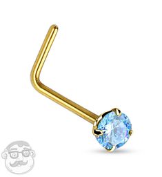 Beautiful 14kt gold nose rings. Aqua cubic zirconia gem top. Size 20 gauge. Cute piece of jewelry for your nose piercing. Over 95 styles of nose rings to pick from. Free shipping. Shop here Diamond Nose Stud, Gem Top, Gold Body Jewellery, Gold Nose Rings, Nose Rings, Cz Diamond, Nose Piercing