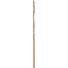 a tall wooden pole on a white background