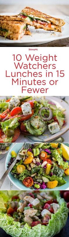 the 10 weight watcher's lunches in 15 minutes or newer are delicious and easy to make