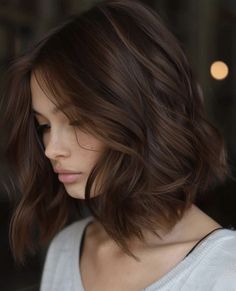 Milk Chocolate Hair Color, Milk Chocolate Hair, Mocha Brown Hair Color, Mocha Brown Hair, Chocolate Brown Hair Color Ideas, Hair Color Idea, Women's Haircuts, Brown Hair Color Ideas, Black Brown Hair