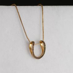 Levade Horseshoe Necklace - Black Gold - www.urban-equestrian.com Dressage Movements, Classical Dressage, Silver Horseshoe Necklace, Hardware Ideas, Horseshoe Jewelry, Horseshoe Pendant, Horseshoe Necklace, Equestrian Jewelry, Cowgirl Jewelry