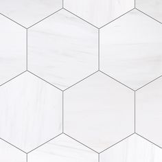 a white marble hexagonal tile pattern