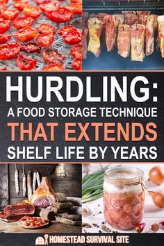 there is a book cover with pictures of food and words that say, hurdling