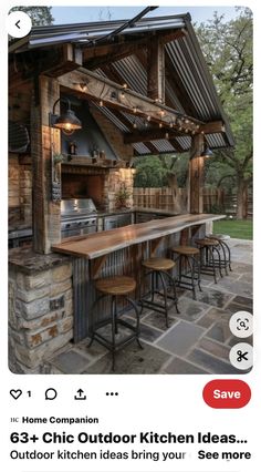 an outdoor kitchen on instagram