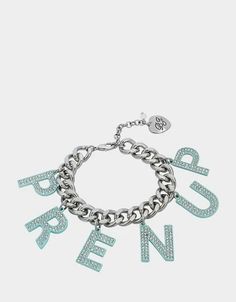 PRENUP CHARM BRACELET CRYSTAL | Prenup Bracelet – Betsey Johnson Perfect Handbag, Bracelet Crystal, Celestial Jewelry, Betsey Johnson Jewelry, Betsy Johnson, Fabulous Jewelry, Beautiful Gifts, Glass Crystal, Curb Chain