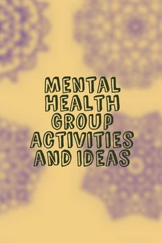 Mental Health Group Activities, Music Therapy Activities, Health Activities, Mental Health Counseling