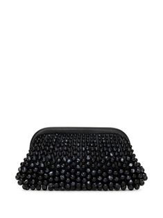 Cult Gaia Nia Clutch - Farfetch Black Leather Evening Bag For Events, Cult Gaia Bag, Beaded Clutch Bag, The Cult, Beaded Clutch, Cult Gaia, A Ship, Leather Clutch Bags, Van Cleef Arpels