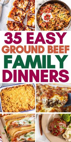 Hamburger meat recipes and easy quick dinner ideas for families on a budget. Easy Meals With Hamburger, Easy Meals With Hamburger Meat, Ground Beef Dishes For Dinner, Easy Meals With Ground Beef, Meals To Make With Ground Beef, Dinners With Ground Beef, Meals With Ground Beef, Baked Tortellini Recipes, Beef Dinner Ideas