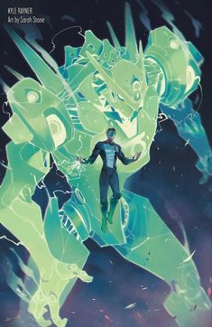 Green Lantern Kyle Rayner, Sarah Stone, Kyle Rayner, Green Lantern Corps, Univers Dc, 80th Anniversary, Arte Dc Comics, Dc Comics Artwork, Dc Comics Characters