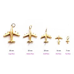 Explore the skies with our gold vermeil mini airplane charm. Perfect for travel enthusiasts and aviation lovers. Aviation Jewelry, Preppy Earrings, Airplane Jewelry, Airplane Pendant, Airplane Necklace, The Conduit, Small Airplanes, Lavender Aesthetic, Travel Charms