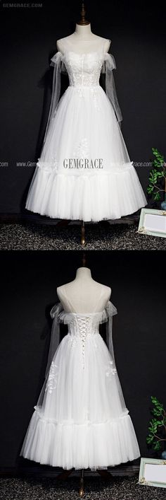 10% off now|Free shipping world-wide. Fairytale White Tea Length Tulle Party Dress with Appliques at GemGrace. Click to learn our pro custom-made service for wedding dress, formal dress. View #HomecomingDresses for more ideas. White Tulle Corset Wedding Dress, White Tulle Corset Dress For Wedding, White Tulle Petticoat For Party, White Tulle Tutu Dress For Prom, White Tulle Tutu Dress For Debutante Ball, White Organza Tutu Dress With Tulle Skirt, Fitted White Tutu Dress For Costume Party, White Tulle Dress For Costume Party, White Tulle Petticoat For Debutante Ball