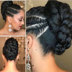 My vow renewal hair style Braided Wedding Hairstyles Black Women, Hairstyles Cornrows, Natural Updo, Natural Wedding Hairstyles, Makeup Hairstyles, Natural Hairstyle, Best Wedding Hairstyles, Braut Make-up