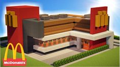 a mcdonald's restaurant is made out of legos