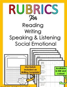 rubrics for reading writing speaking and listening