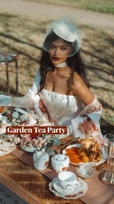 Tea Party Shoot, Whimsical Tea Party Outfit, High Noon Tea Party Outfit, Tea Party Photo Shoot Women, Tea Party Photoshoot Ideas, Tea Photoshoot Ideas, Teaparty Brunch Outfit Ideas, English Tea Party Outfit, Bridal Tea Party Outfit