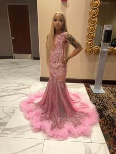 Light Pink Prom Dress Black Women, Pink Prom Dresses Black Women, 16th Birthday Outfit, Prom Poses