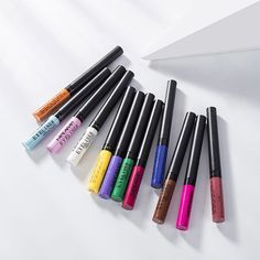 Liquid Eyeliner Set, Liquid Eyeliner Palette, Colored Eyeliner Set, Eyeliner Products Best, Good Eyeliner Products, Eyeliners To Buy, Eyeliner Best Products, Walmart Eyeliner, Eyeliner Cheap