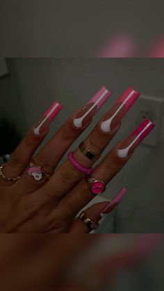 Long Nail Designs Stilettos, Long French Tip Nails With Design, Long Exotic Nail Designs, French Tip Stiletto Nails, Nails Art Winter, Ratchet Nails, Nails Art Simple, Nail Art 2022, Design Nails Art