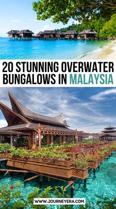 20 Stunning Overwater Bungalows In Malaysia Malaysia Vacation, Overwater Villa, Asian Destinations, Caribbean Vacation, Visit Asia, Budget Friendly Travel, Malaysia Travel, Overwater Bungalows