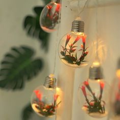 Simulation Flower Lights String Lights Scene Arrangement Bulb Horn Flower Decoration String Lights Crafted with high-quality materials, these string lights are not only durable for long-term use but also , providing you with peace of mind. distinctive bulb shape adds a playful and whimsical to any space, making it a conversation piece. Ideal for various occasions and settings, including weddings, parties, festivals, or home decor. Each bulb in string light contains a realistic artificial flower, Novelty Lights, Wall Lights Bedroom, Light Crafts, Flower White, Flower Lights, Home Decor Lights, Dream House Decor, Decor Lighting, Conversation Piece